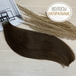 PREMIUM натуральные волосы 20 лент 40см 50г - коричневый #4