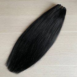 Тресс из натуральных волос 40см 100г - #1 черный