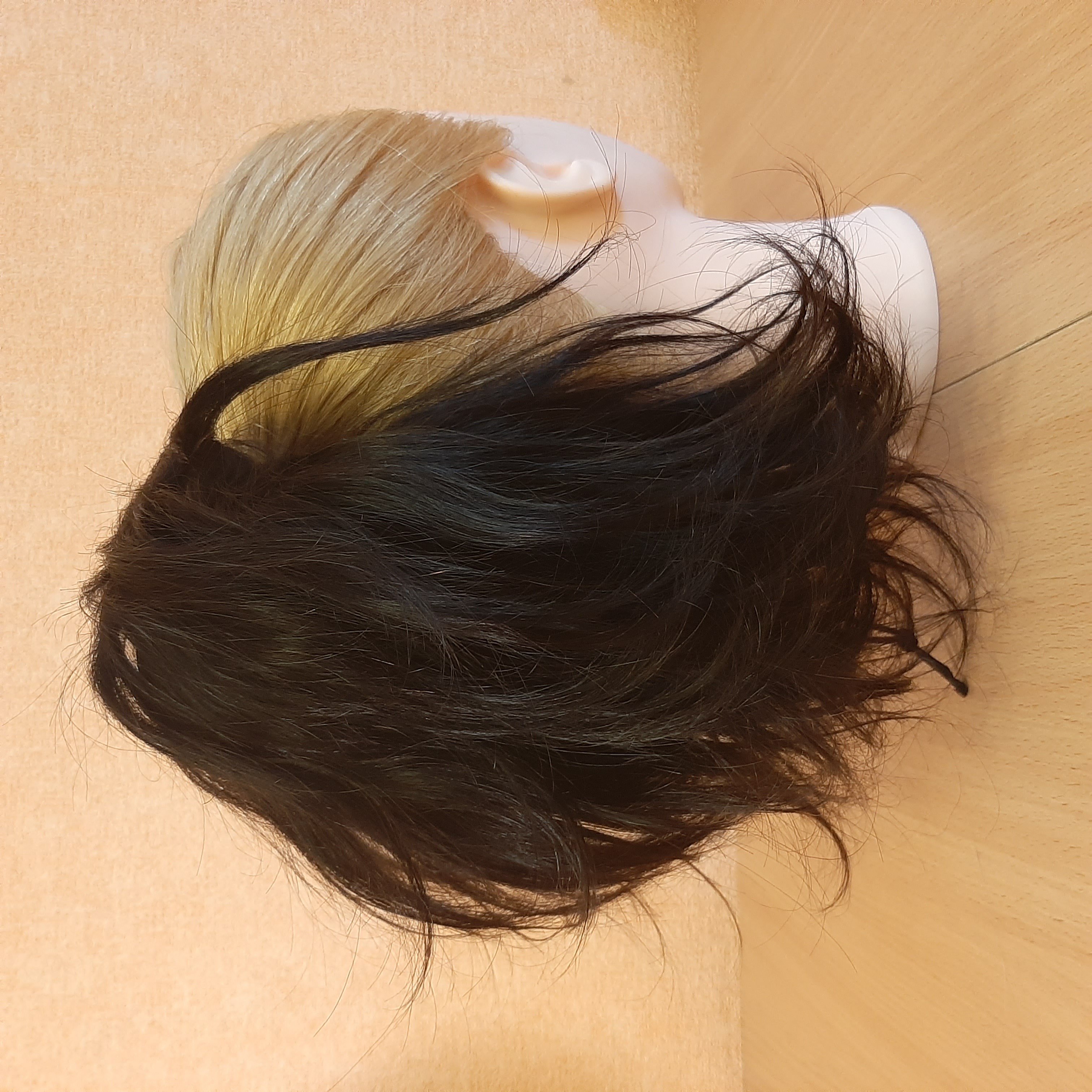 Шиньон из натуральных волос #1b
