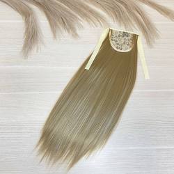Хвост из искусственных волос золотистый блонд #24