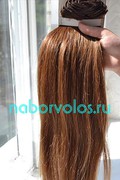 Натуральные русые волосы 50см 90г