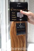 Натуральные азиатские волосы на капсулах светло-русые  55см