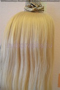 Натуральные волосы на заколках 70см 160г блонд