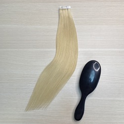 Натуральные волосы - 20 лент 40см 30г - пепельный блонд