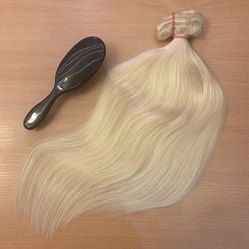 Натуральные волосы на заколках 50см 160г - #60 пепельный блонд