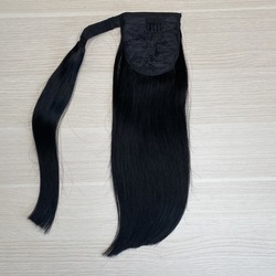 Хвост - шиньон из натуральных волос 35см #1