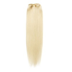 Натуральные пряди на заколках 40см 70г - Блонд #613