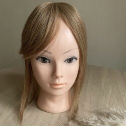 Накладка из натуральных волос 8х8см - русая #8