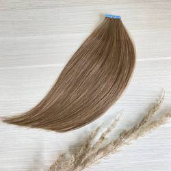 Натуральные волосы - 20 лент 40см 30г русые