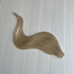 Натуральные волосы на лентах 60см 70 г (повышенная густота) - блонд #24