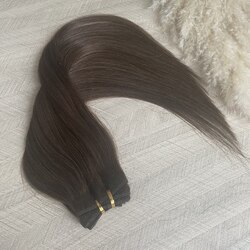 Натуральные волосы на трессе 50см 95г - темно-русый #6
