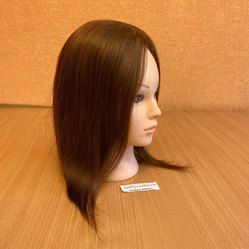 Накладка из натуральных волос 10х12 см -русый #8