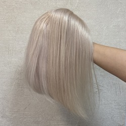 Система замещения (парик) из натуральных волос - пепельный блонд #60