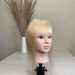 Накладка из натуральных волос 8х8 см - карамельный блонд  #27