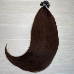 Натуральные европейские волосы на капсулах ПРЕМИУМ - 50см 100прядей 50г -горький шоколад #2