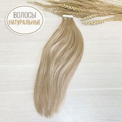 PREMIUM волосы на лентах 35 см - мелирование #18/613