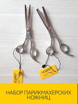 Комплект профессиональных ножниц: для стрижки и филировочные Jason