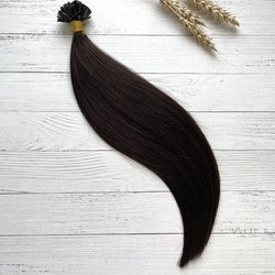 Premium волосы на капсулах 35см 50пр 40г - Горький шоколад #2