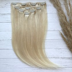 PREMIUM Натуральные волосы на заколках 40см 70г - набор из 4 прядей #613