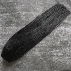 Натуральные волосы однопрядью 45см 90г - черный #1