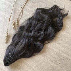 Хвост из искусственных волнистых волос - #2