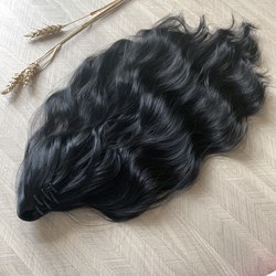 хвост из искусственных волнистых волос #1