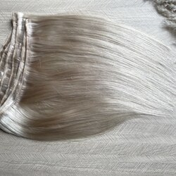 Тресс из натуральных волос 40см 100г -  блонд #60