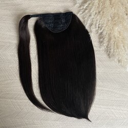 Натуральный хвост 35см 70г - горький шоколад #2