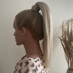 Натуральный хвост 35см 70г - русое мелирование #18/613