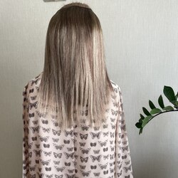 Полусистема с открытой теменной зоной для объема и густоты 30 см - русое мелирование #3-8-22